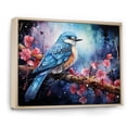 thumbnail image 2 of Designart "Avian Watercolor Halo III" Animals Bird Floater Framed Wall Art Living Room, 2 of 5