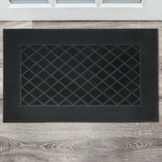 Black Rubber Pin Outdoor Doormat, Mainstays, 16" x 24"