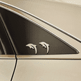 thumbnail image 5 of 2 Pcs Dolphin Decal Cute Girly Decoration for Car Accessories Vehicle Laptop and Home Bling Stickers Zinc Alloy Silver, 5 of 8
