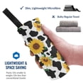 thumbnail image 2 of Daiia Cute Cow Print Sunflower A Pattern Quick Dry Towel, Super Absorbent Travel Towel with Hanging Loop & Carabiner, Lightweight Compact Fast-Drying Microfiber Towel-31.5"x63", 2 of 8