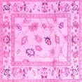 thumbnail image 1 of Ahgly Company Indoor Square Oriental Pink Traditional Area Rugs, 7' Square, 1 of 4