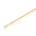 thumbnail image 2 of 925 Sterling Silver Gold Plated Italian High Polished Diamond-Cut 3mm Rope 070 Gauge 22'' Chain Necklace Jewelry for Women or Teens, 2 of 6