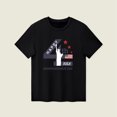 thumbnail image 4 of Gibobby Blusas De Niños Camiseta de manga corta con estampado de letras del Día de la independencia de verano para niños pequeños y niñas(Negro, 2-3 Años), 4 of 5