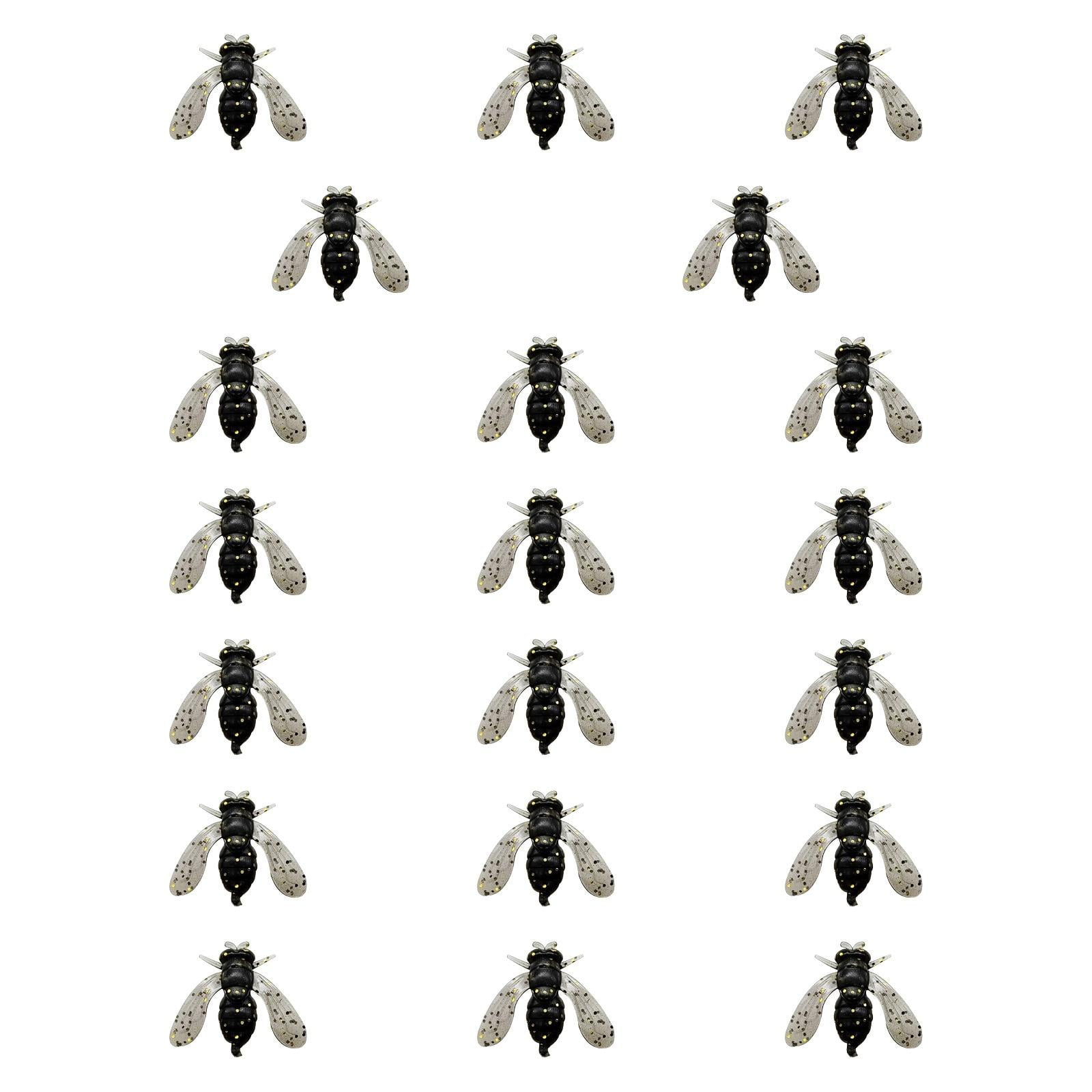 20 piezas moscas de pesca con mosca de alta simulación con gancho para ...