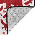 thumbnail image 4 of Shaggy Area Rug, red plaid Moose Bunny bear Rugs for Living Room Bedroom Non Slip Door Mat Indoor Carpet Machine Washable Nursery Home Decor Floor Mats for Entryway 60x39in, 4 of 5