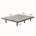 thumbnail image 5 of ESHINE Adjustable Bed Frame with 12 inch Split Queen Top Gel Memory Foam Mattress, Massage, USB Ports, Underbed Light, Head and Foot Incline, Grey Split Queen, 5 of 9