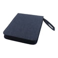 thumbnail image 3 of Estuche para pluma estilográfica, bolsa de lona de gran capacidad, portátil, multifuncional, a prueba de polvo, para colección, soporte de exhibición Cuadrícula azul 24, 3 of 9