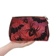thumbnail image 4 of Rateoe Bats And Spiders for Travel Makeup Bag,Large Capacity Cosmetic Bags for Women,Waterproof Portable Pouch Open Flat Toiletry Bag Make up Organizer, 4 of 8
