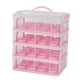 thumbnail image 2 of Portador de cupcakes,Porta cupcakes Contenedores para cupcakes Soporte para cupcakes,Caja para cupcakes de 4 niveles con tapa y asa,Transportador de alimentos para muffins y rosa, 2 of 8