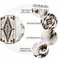 thumbnail image 6 of Boho Black Brown Waterproof Fabric Shower Curtain,Geometric Southwestern Ethnic Vintage Waterproof Fabric Shower Curtain for Bathroom Curtains Bathtubs Shower Curtains with 12 Hooks Small 36x72in, 6 of 8