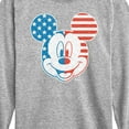 thumbnail image 3 of Disney - Americana - Mickey Face Stars And Stripes - Toddler And Youth Long Sleeve Graphic T-Shirt, 3 of 5