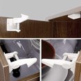 thumbnail image 3 of Paquete de 10 candados de seguridad para niños, color blanco, seguridad invisible para gabinetes y cajones, para puertas de gabinetes, cajones, armarios, 3 of 5