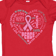 thumbnail image 4 of Inktastic Breast Cancer Awareness Heart Words Boys or Girls Baby Bodysuit, 4 of 5