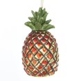 thumbnail image 1 of Hanging Glass Glitter Top Pineapple Christmas Ornament, Yellow/Orange, 4-3/4-Inch, 1 of 1