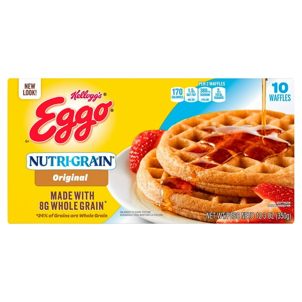 Kellogg's Eggo NutriGrain Original Waffles, 10 count, 12.3 oz