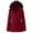 XQRN1-Red, variant on Meichang Winter Coats for Women with Faux Fur Hood Sherpa Fleece Lined Jacket Parkas Petite Women Anoraks Thicken Warm Zip Up Jackets Outerwear