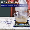 thumbnail image 4 of Báscula de Cocina Digital hito para Alimentos 15 kg Recargable Negra, 4 of 7