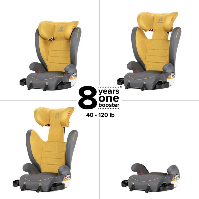 Diono Monterey 2XT Latch 2 in 1 Expandable Booster Car Seat Yellow Sulphur
