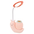 thumbnail image 3 of Lámpara LED con protección ocular de caracol, lámpara de noche con carga USB, lámpara de lectura de aprendizaje con portalápices para niños, color rosa, 3 of 14