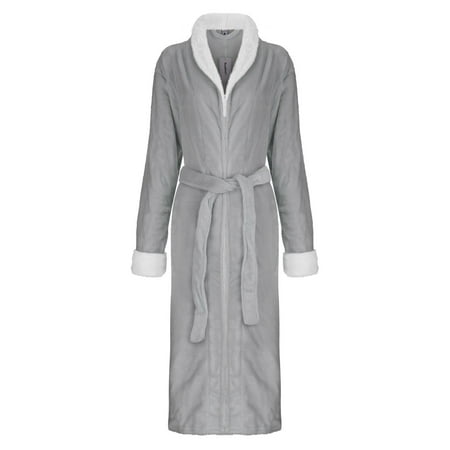 

Monunke Ladies Bathrobe Autumn And Winter Home Wear Nightgown