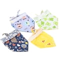 thumbnail image 1 of Dog Neckerchief,4Pcs Printing Style Dog Pet Handkerchief Pet Neck Scarf Sturdy Construction, 1 of 14