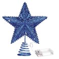 thumbnail image 1 of 10 Adornos Navideños Para La Punta Del Árbol Con 20 Mini Luces Led Decoración Navideña Para Las Fiestas Ornamento Navideño Brillante En Forma De Estrella Decoración Para La Punta Del Árbol Funciona, 1 of 6