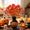 thumbnail image 4 of Gqtwoy Artificial Fall Silk Flowers Bouquet, Realistic Fake Floral Stems, Faux Fall Blooms for Vase Fillers, Halloween Thanksgiving Decor, Mixed Stems for Home Decoration, 4 of 6