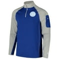 thumbnail image 2 of Men's New Era Royal Chicago Cubs Father's Day Raglan Quarter-Zip Top, 2 of 5