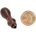 thumbnail image 4 of Wax Seal Stamp Vintage Retro Brass Head Wooden Handle Alphabet Letter G Initial Wax Classic Sealing Stamp, 4 of 7