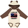thumbnail image 3 of Inktastic Military Dad I Love My Daddy Boys or Girls Long Sleeve Baby Bodysuit, 3 of 5