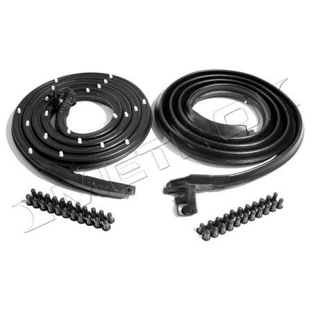 - 1962-1967 Chevrolet Nova & Chevy II 2 convertible & 2 door hardtop rubber door weatherstrip seals, pair