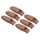 thumbnail image 1 of Silbatos de supervivencia Uxcell, silbato de seguridad con cordón para kayak, paquete de 6 en color marrón, 1 of 5
