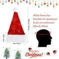 thumbnail image 3 of Santa hats Sequin Christmas Hat For Kids And Adults Holiday Party Accessories Festive Decoration Headwear Winter Wear small santa hats, 3 of 4