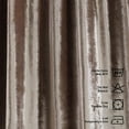 thumbnail image 4 of 3S Brother's Rice Extra Long Shiny Velvet Curtains Luxury Colors Light Blocking Hang Back Tab & Rod Pocket 1 Panel Curtain 5-30 Ft Home Décor Custom Made Drapes -Made in Turkey(52"W X 108"L), 4 of 6