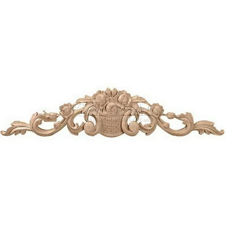 

Ekena Millwork Large Bradford Flower Basket Center with Scrolls - Maple - Large