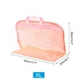 thumbnail image 2 of Uxcell Handbag Dust Bags, Clear Storage Organizer XL Size Dustproof Handbag Cover Protector Style 2, Pink, 2 of 6