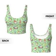 thumbnail image 4 of Yiaed Spring Gnomes Print Ladies Waistcoat Women Sports Vest Vest Sports Women Sports Top Yoga Vest for women-Small, 4 of 8