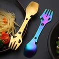 thumbnail image 7 of Camping Spork Multi Function Fork Spoon 5 In 1 Stainless Spork Fork & Can Opener Combo Camping Utensil For Picnic Travel Hiking, C, 7 of 7