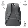thumbnail image 5 of TOTTO Mochila Ergonómica Grande Porta Laptop 14 Repelente a Líquidos | Escuela - Oficina - Viaje | 23 L TRACER 4, 5 of 5
