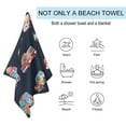 thumbnail image 3 of Fire Engine Car Truck Oversized -Washed Lightweight Quick Dry Beach Towels - 32"x63", 3 of 7