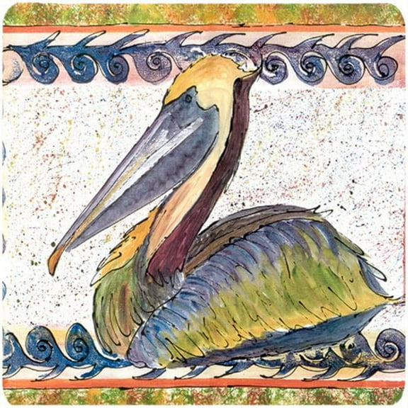 Bird - Pelican Foam Coasters - Set 4