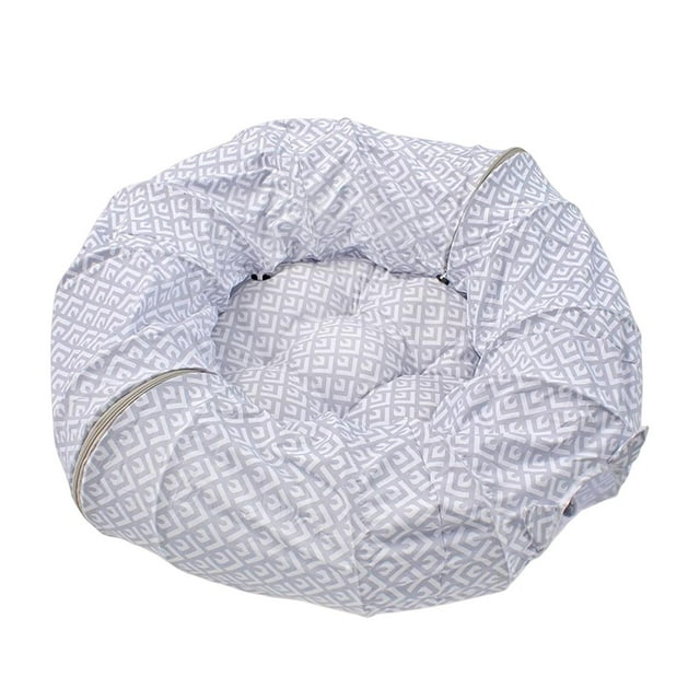 Gato es cama cueva plegable ejercicio con cojín desmontable nido laberinto gato tubo juguete mascota juguetes interactivos para cachorro, Yuyangstore jugando túnel tubo