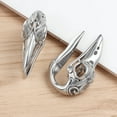 thumbnail image 5 of LADEMAYH Gothic/Punk Ear Weights for Stretched Ears, Bird Skull Design 9/16in Dangle Gauges for 14mm+ Ear Stretching, Hypoallergenic 316L Stainless Steel Weighted Gauges Body Jewelry, 5 of 6
