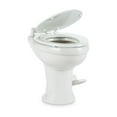 thumbnail image 6 of Dometic 320 RV Toilet | White | 302320081 | Standard Height | Gravity Toilet | Elongated Ceramic Bowl | Flush with Foot Pedal | For RVs, Trailers, and Outdoor Campers, 6 of 8