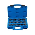 thumbnail image 1 of jinwen Ensemble de Clés à Écrou de Corbeau 15 Pcs Outils de Réparation de Machine Portable 8-24mm, 1 of 9