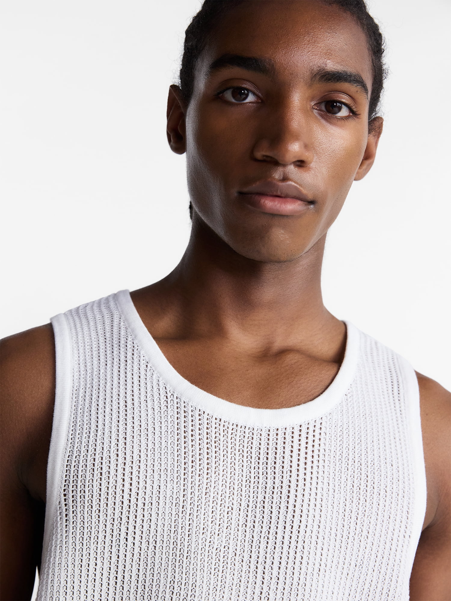 No Boundaries Mesh Stitch Sweater Tank Top, Men's and Big Men's XS-3XL