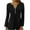 Black, variant on Oalirro Polyester Long Sleeve Tee Shirts for Women V Neck Solid Going Out Tops for Women