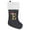 E, variant on comerut Christmas Stocking Knitting Snowflake Letter Large Capacity with Hanging Rope Create Atmosphere Candy-filled Stocking