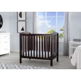 thumbnail image 6 of Delta Children NEW Gateway Mini Convertible Baby Crib with Mattress, Dark Chocolate, 6 of 11