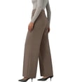 thumbnail image 4 of njoytime Work Pants Women Dress High Waisted Stretchy Straight Leg Wide Leg Trousers Business Casual Plus Size Pants, 4 of 8
